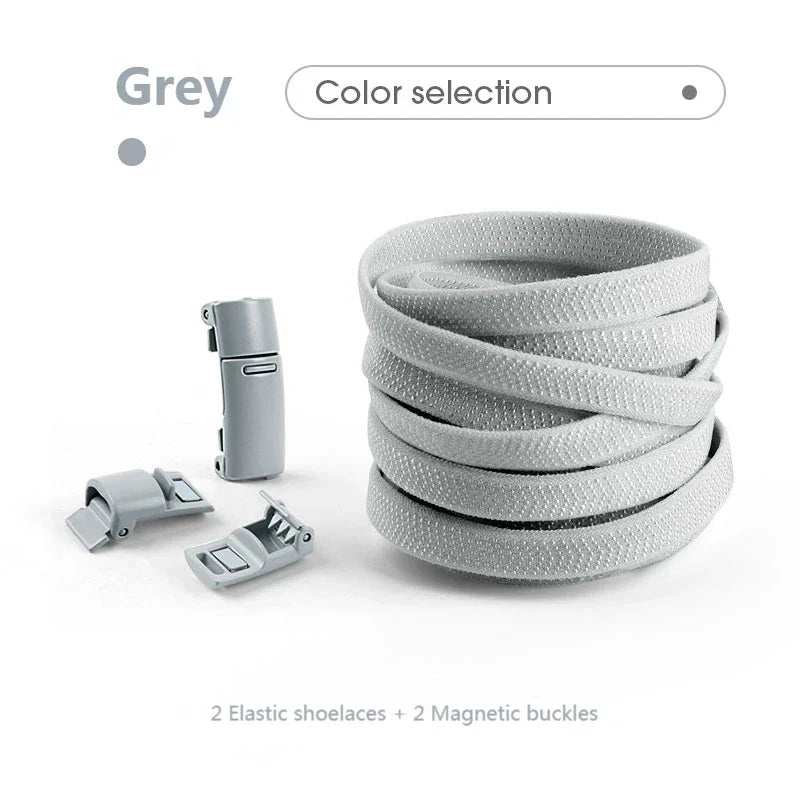 Magnetic Locking Shoelaces without ties Sneakers elastic laces  Children Adults Quick On/Off Shoelaces Shoe accessories 1 Pair