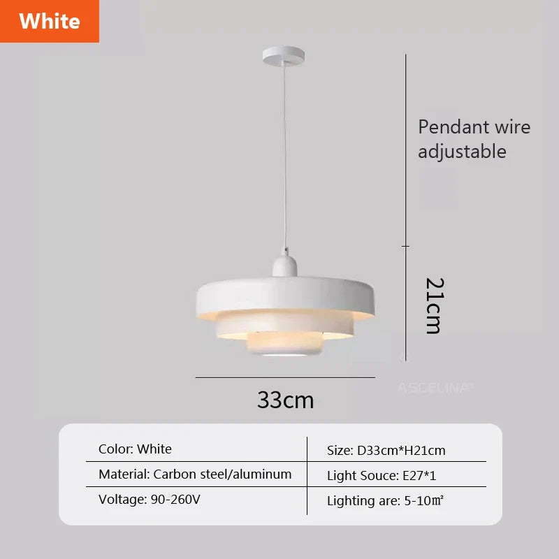 Nordic Pendant Light – Modern Aluminum Ceiling Lamp for Home & Dining