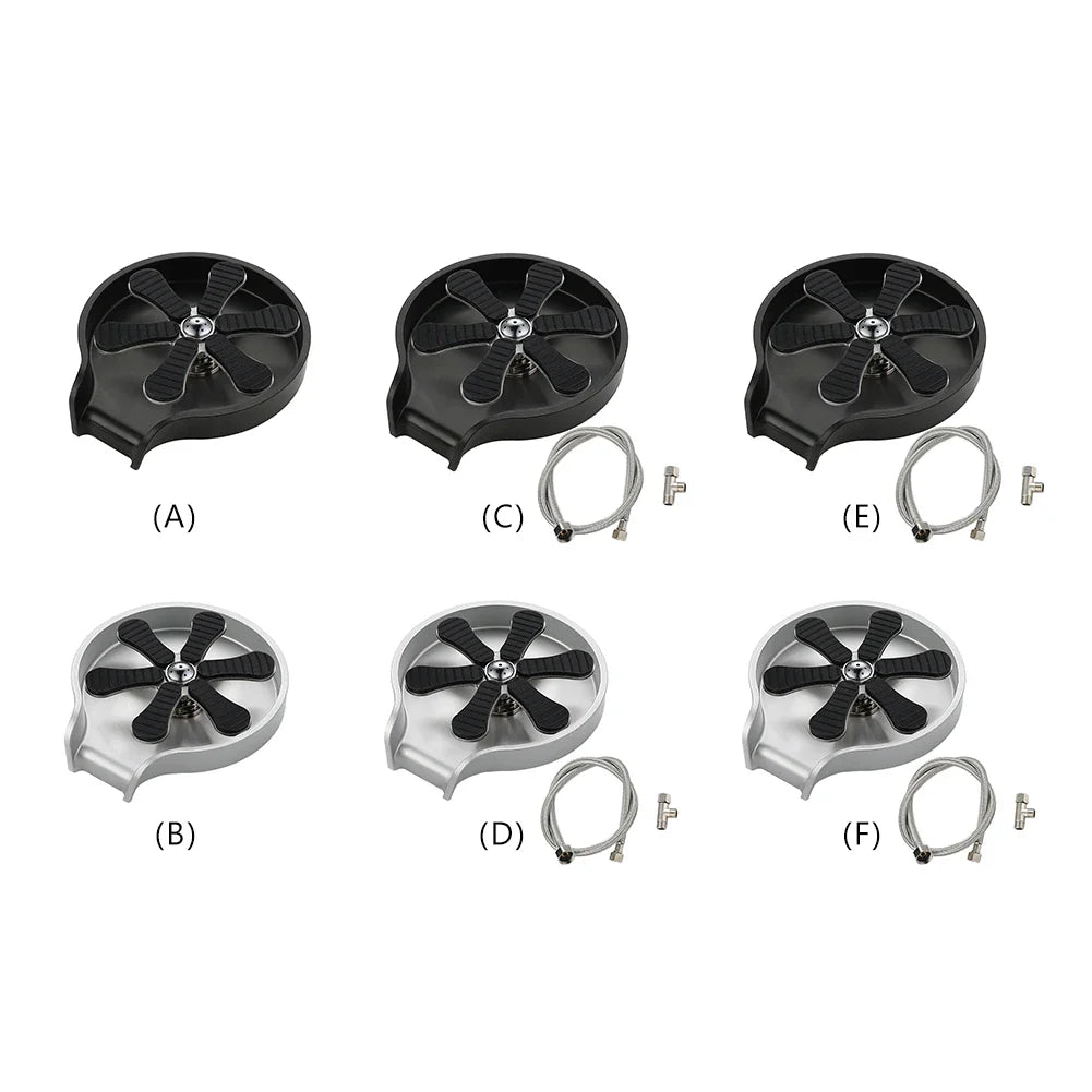 Stainless Steel Cup Washer Bar Glass Rinser Automatic High Pressure Glass Cup Washer Kitchen Sink Beer Milk Tea Cup Cleaner