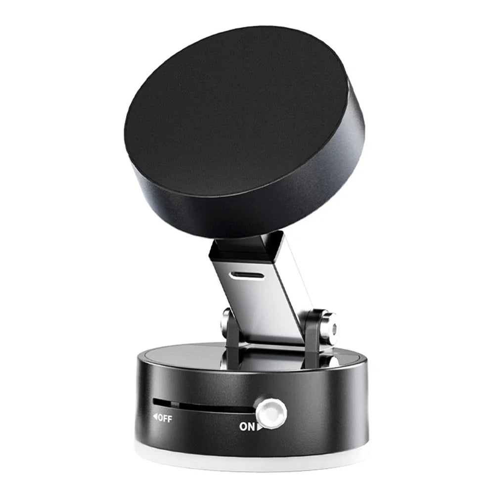 Mini Vacuum Double Side Magnetic Suction Cup Phone Holder Foldable Suction Cup Car Navigation Bracket for iPhone 16 15 Samsung
