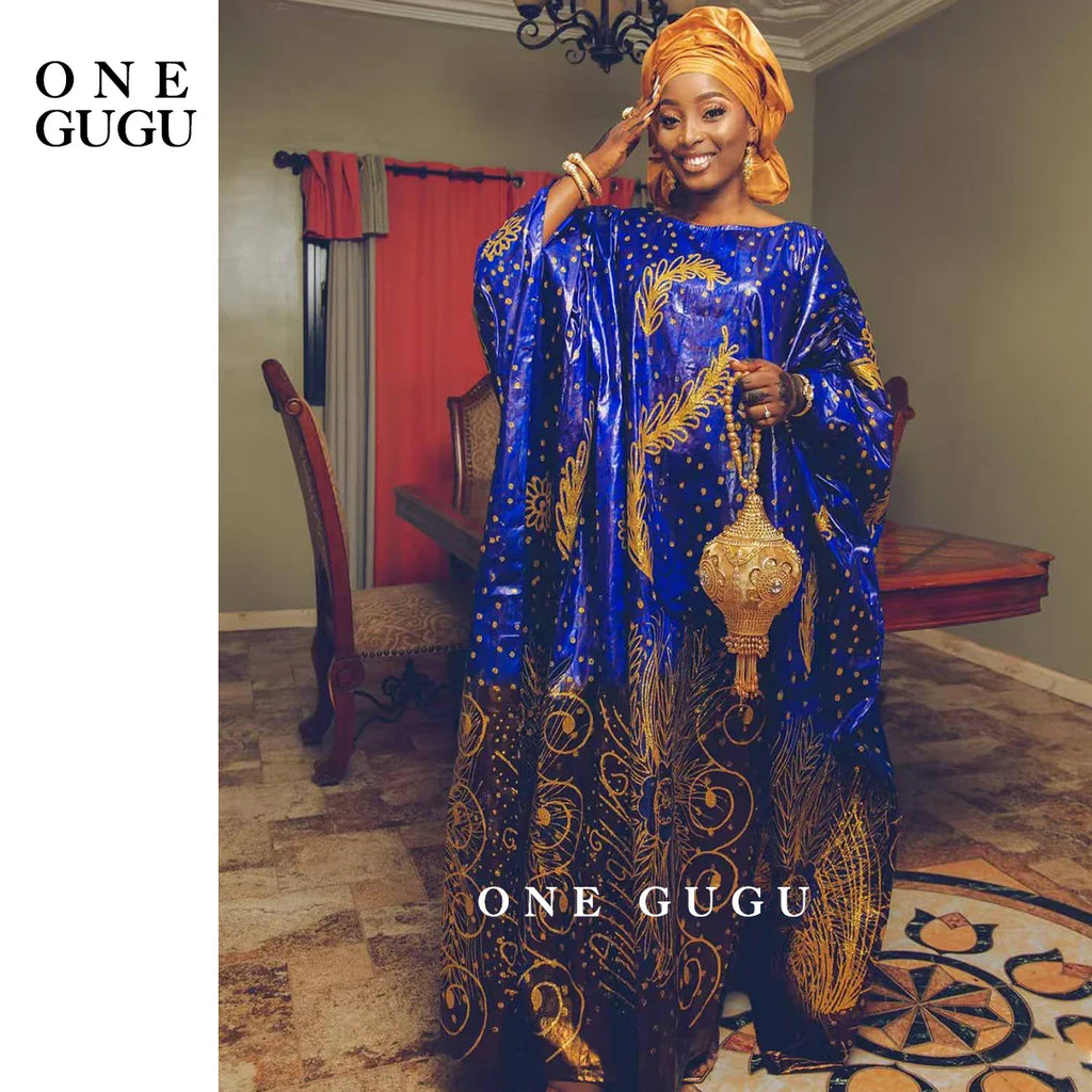Unique Perfumed First Quality African Dashiki Basin Dress Nigerian Origianl Printing Bazin Riche Wedding Party Boubou Robe