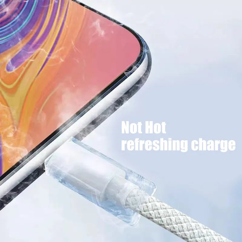 USB C Mobile Phone Cable Fast Charging USB A To Type C Nylon Braided Cord for Apple Carplay IPhone 15/15 Pro/15 Pro Max/15 Plus