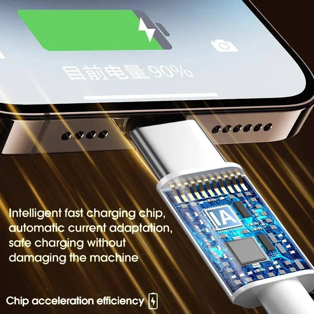 120W 10A High-speed Charging Data Cable USB Type C Cellphone Charger Wire Cord for Huawei Mate X5 Samsung Xiaomi 2M/1.5M/1M