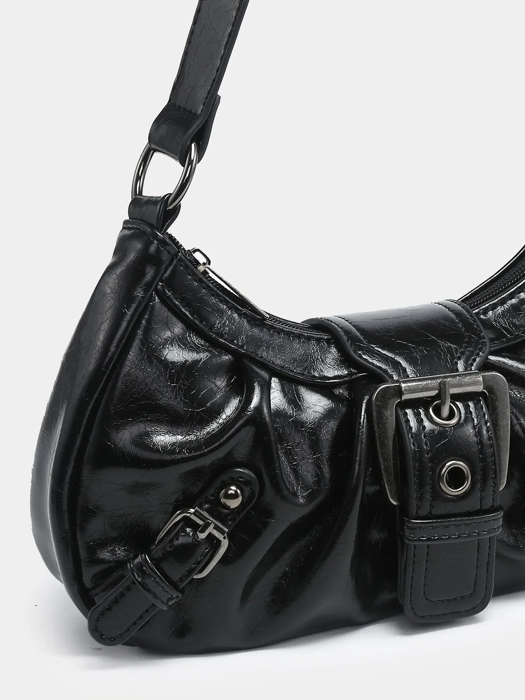 Hot Selling Maillard-Style Retro Small Bag Spicy Girl Y2K Wasteland-style Vintage Leather Shoulder Armpit Bag 2025