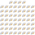 100-1PCS Hand Held Paper Fans Blank White Bamboo Folding Fans for Wedding Gift Party Dance DIY Decoration Personalised Fan