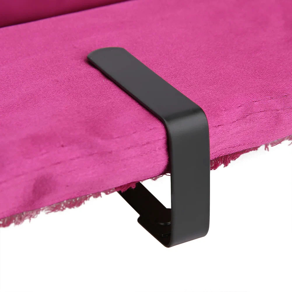 Tablecloth Clips 4Pcs - Stainless Steel Anti-Slip Table Cloth Holder Clamps for Outdoor Picnic