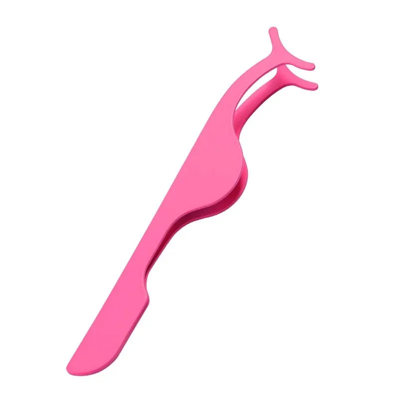 False Eyelash Tweezers Fake Eye Lash Applicator Eyelash Extension Curler Nipper Auxiliary Clip Clamp Makeup Forceps Tools supply