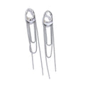 Yhpup 316L Stainless Steel Geometric Tassel Chain Drop Dangle Earrings for Women Temperament Popular Waterproof Jewelry Gift