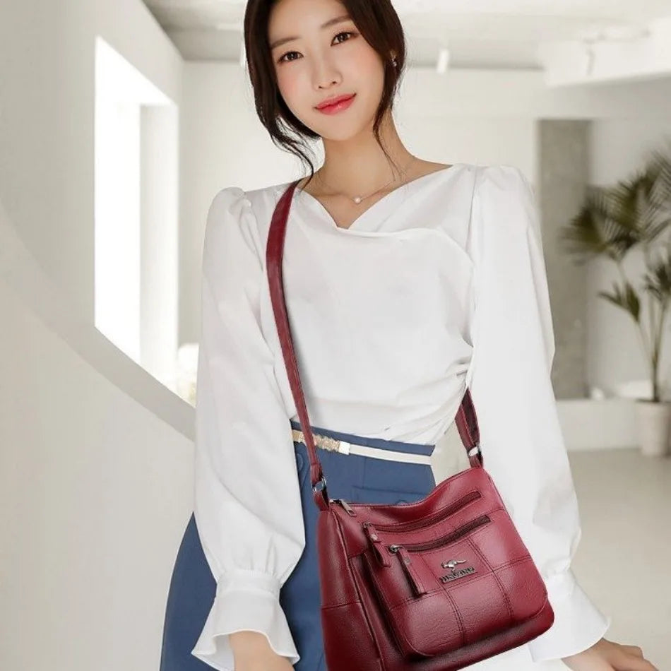 Genuine Brand PU Leather Sac Luxury Handbags Women Bags Designer Shoulder Crossbody Hand Bags for Women 2022 Purses and Handbags