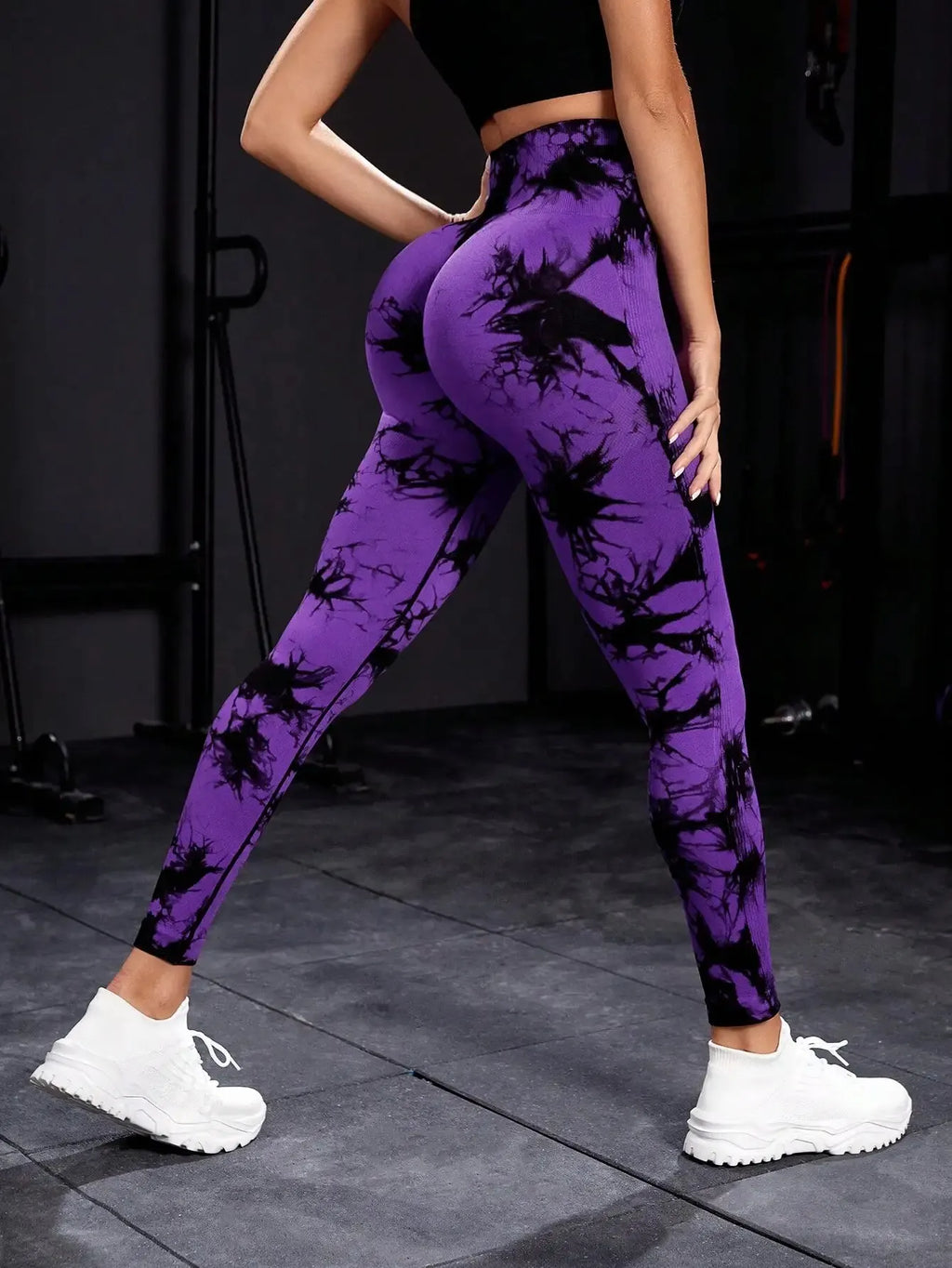New Tie Dye Yoga Pants Sport Leggings Women Seamless High Waist Push Up Woman Tights Fitness Workout Leggins Gym Clothing