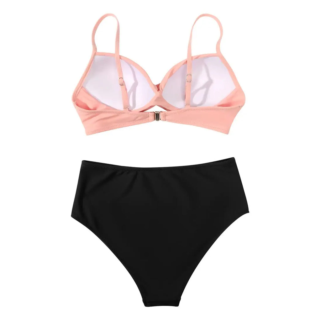 Vintage High Waist Bikinis 2025 Women Push Up Swimwear Printed Swimsuit Female Beachwear Summer Bathers Bathing Suit Swimming