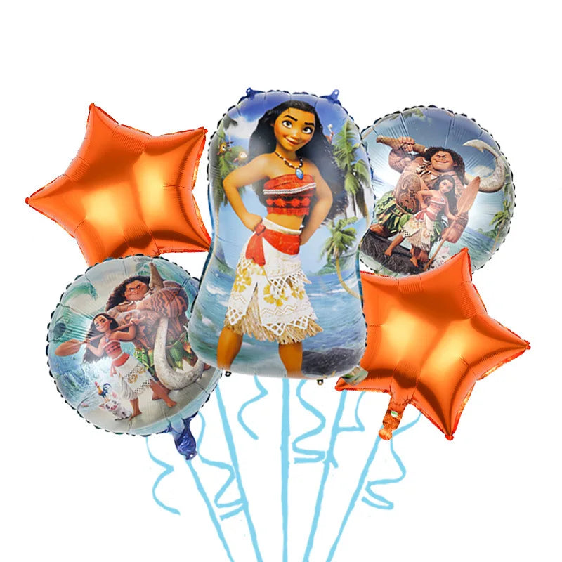 Disney Moana Birthday Decoration Tableware Cup Plate Backdrop Banner Kit Vaiana Moana Theme Happy Party Deco Balloons Supply Set