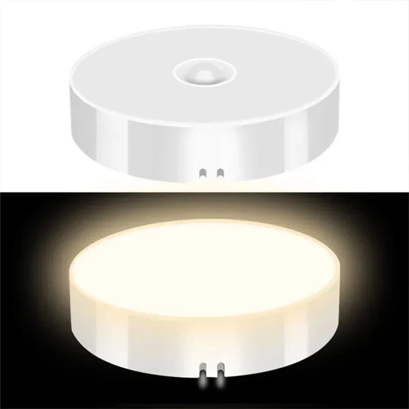 Motion Sensor LED Night Light USB Rechargeable Night Lamp For Kitchen Cabinet Wardrobe Lamp Staircase Wireless LED Closet Light