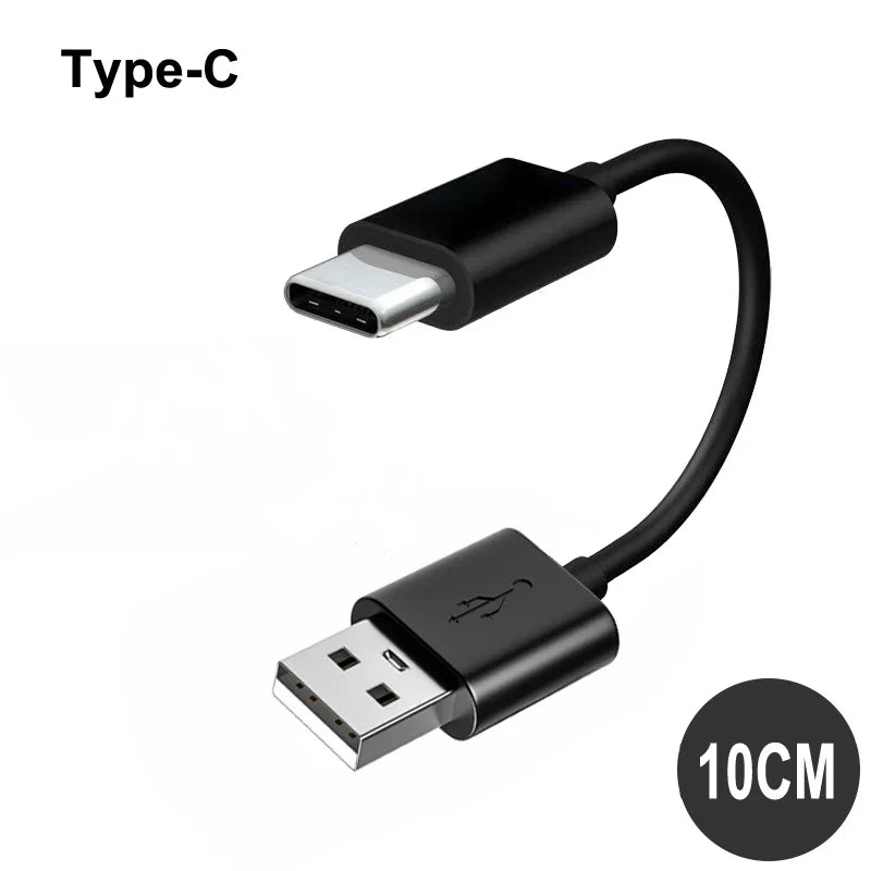 Type C Micro USB Cable 10/20cm Short Fast Charging For Samsung Xiaomi Huawei Android Phone Sync Data Cord USB Adapter Wire