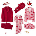 Family 2 Piece Satin Christmas Pyjamas Set Santa Print Long Sleeve Button down Sleepwear Matching Holiday Jumpsuit