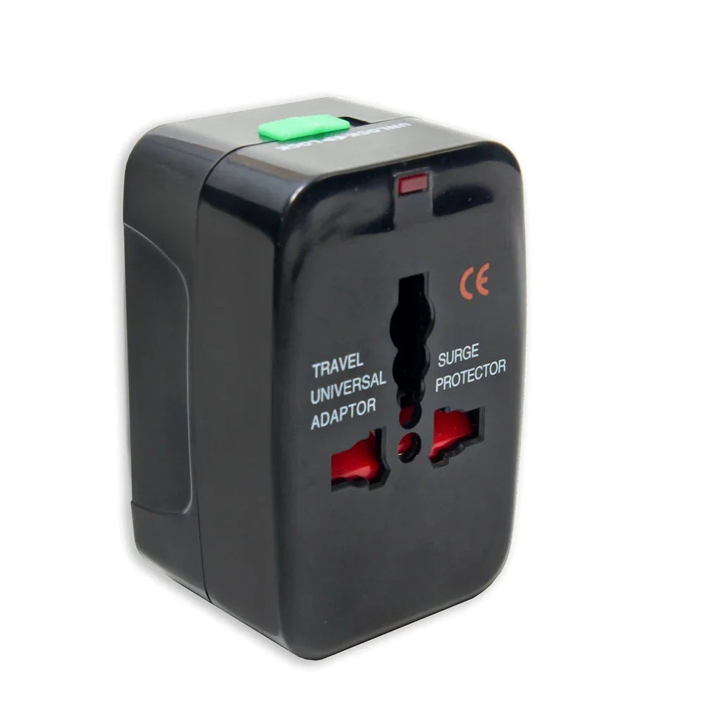 Protable AU US UK EU Converter All in One International Plug Adapter 2 USB Type C Ports World Travel AC Power Charger Adapter