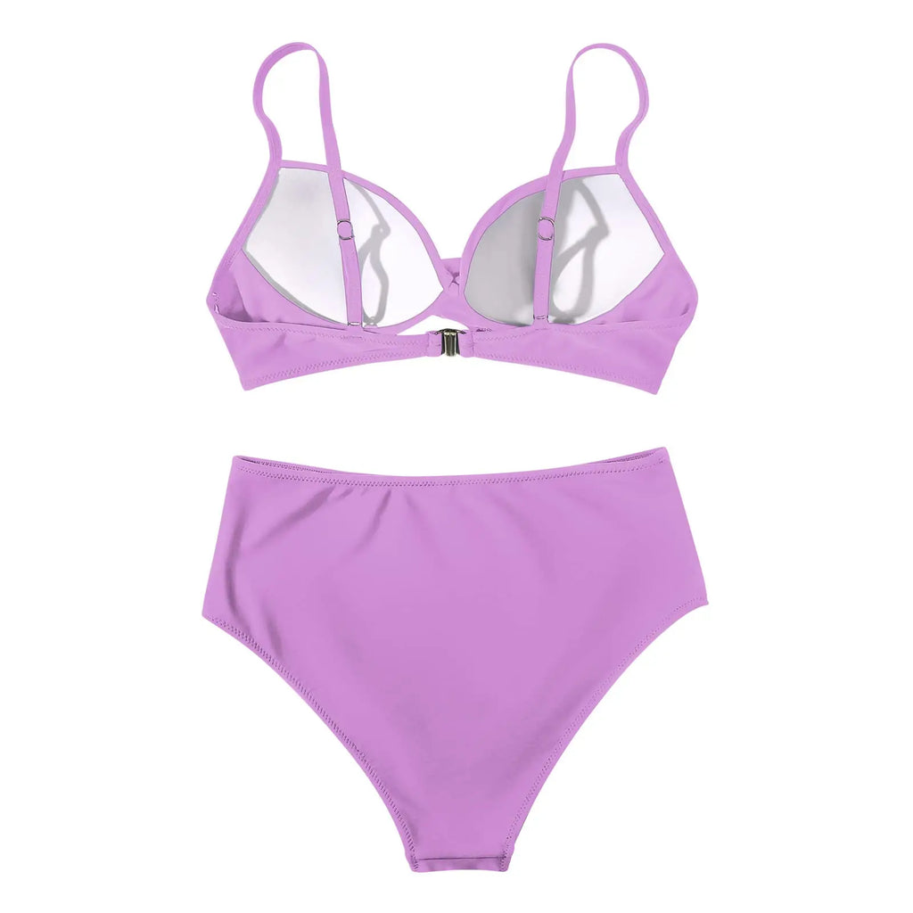 Vintage High Waist Bikinis 2025 Women Push Up Swimwear Printed Swimsuit Female Beachwear Summer Bathers Bathing Suit Swimming
