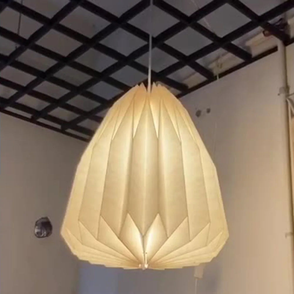 Hanging Lamp Cover Nordic Style Chandelier Lamp Shade Creative Paper Origami Ceiling Pendant Lampshade for Living Room Decor
