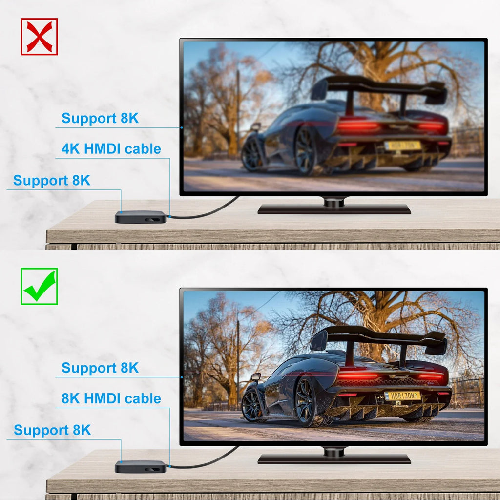 FDBRO 8K HDMI 2.1 Cable Fiber Optic Hdmi Cable 120Hz 48Gbps HDR HDCP for HD TV Box Projector Ps3/4 Ultra High Speed Computer