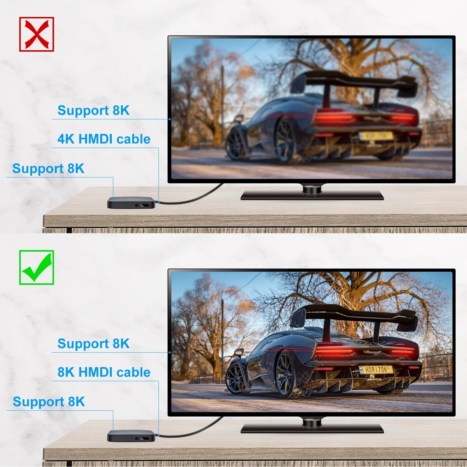 FDBRO 8K HDMI 2.1 Cable Fiber Optic Hdmi Cable 120Hz 48Gbps HDR HDCP for HD TV Box Projector Ps3/4 Ultra High Speed Computer