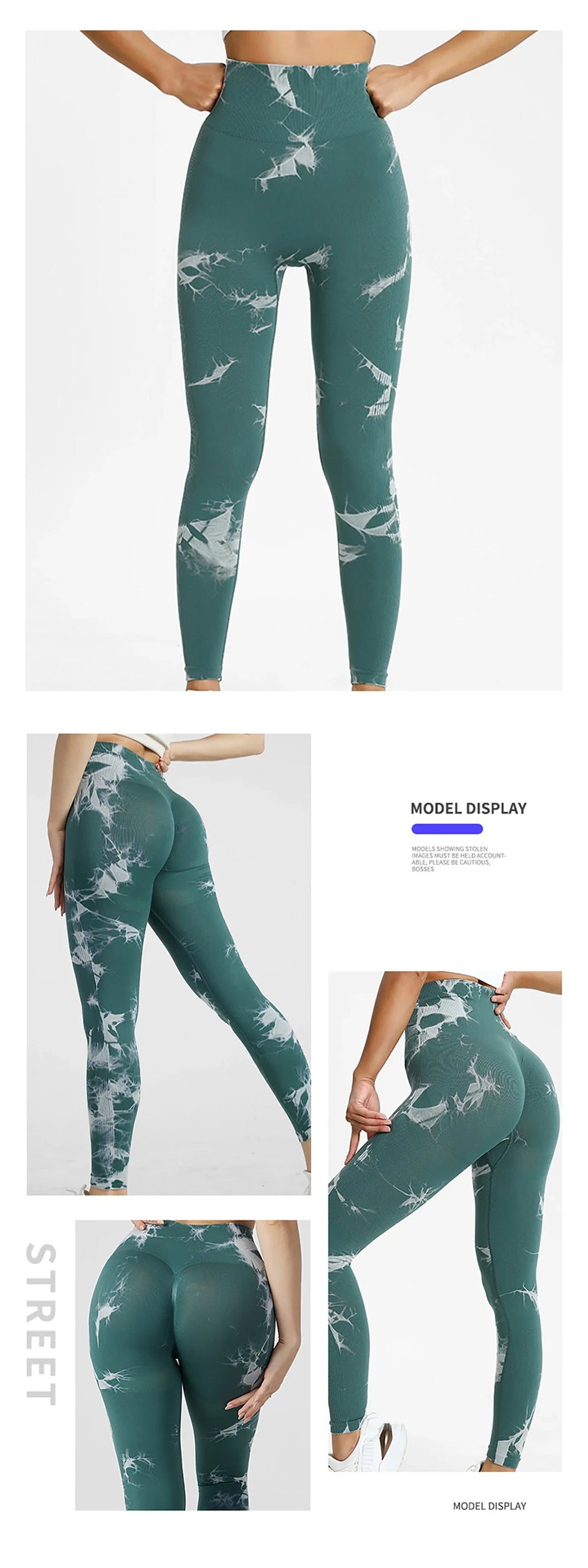 Tie Dye Yoga Pants Sport Leggings Women Seamless High Waist Push Up Woman Tights Fitness Workout Leggins Gym Clothing 2024 New