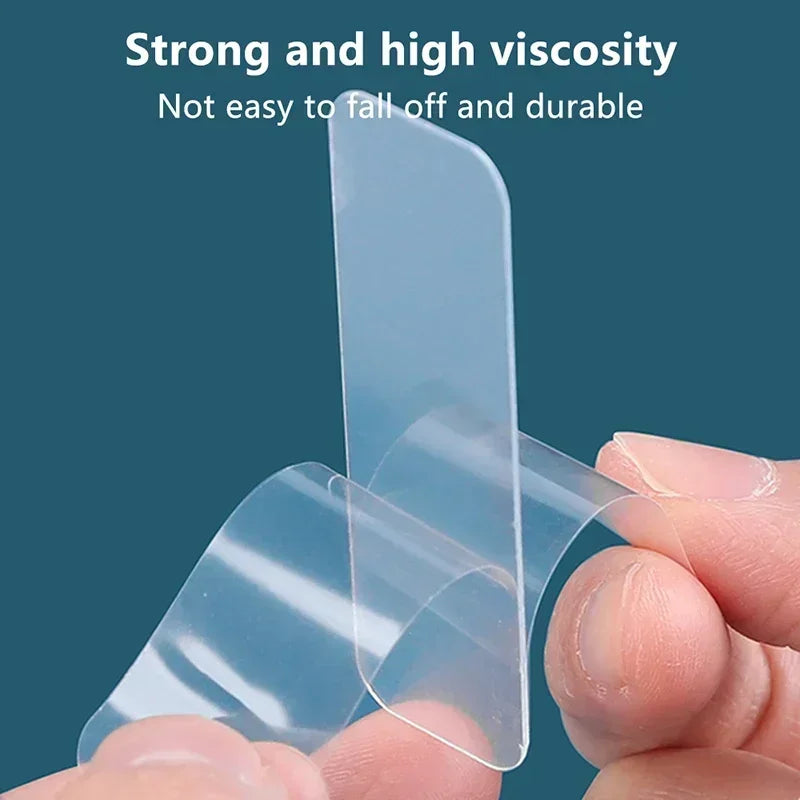300Pcs Double Sided Adhesive Tape Nano Reusable Super Strong Transparent Wall Stickers WaterProof Widely Used Wall Mount Sticker