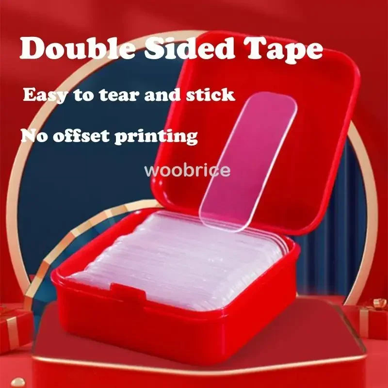 300Pcs Double Sided Adhesive Tape Nano Reusable Super Strong Transparent Wall Stickers WaterProof Widely Used Wall Mount Sticker