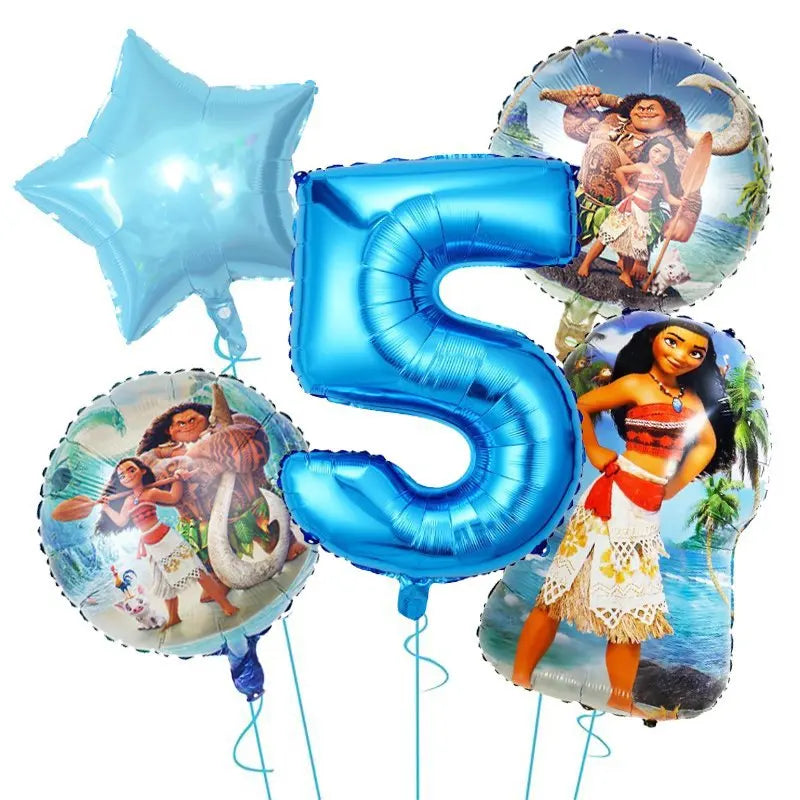 Disney Moana Birthday Decoration Tableware Cup Plate Backdrop Banner Kit Vaiana Moana Theme Happy Party Deco Balloons Supply Set