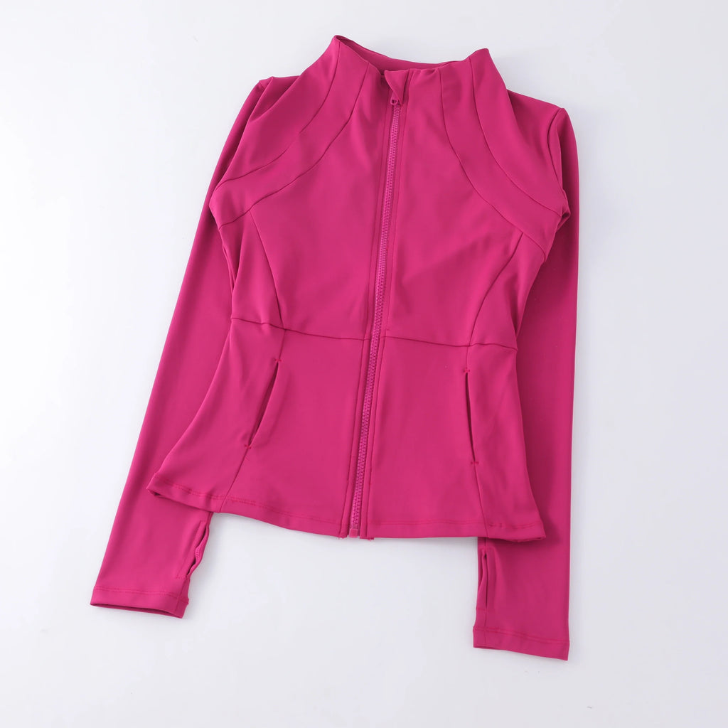 Sports Coat Women's Shirt Yoga Slim Long Sleeve Fast Running Thin Pilates Fitness Suit Top Clothing