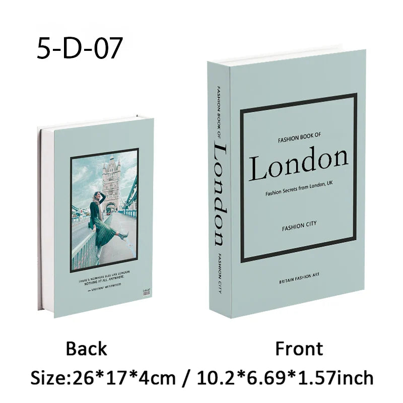 Travel City Decorative Display Books with Hidden Storage – Paris, London, New York, Tokyo & More