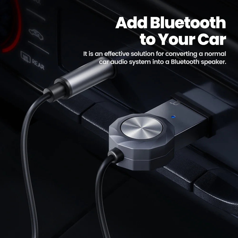 Toocki Wireless Bluetooth 5.1 Receiver Adapter 3.5mm Jack Audio Music Dongle USB Car Bluetooth Transmitter for Aux Car Speaker