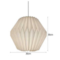Nordic Creative Paper Lamp Cover Origami Lantern Hanging Lampshade Foldable Hanging Pendant Light Art Living Room Decoration