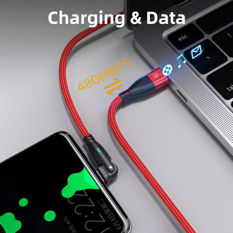 AUFU USB C To Type C Cable PD100W 60W C Type Fast Charging Cable For Samsung Huawei Xiaomi Macbook Laptop Charger Cord Wire 3M