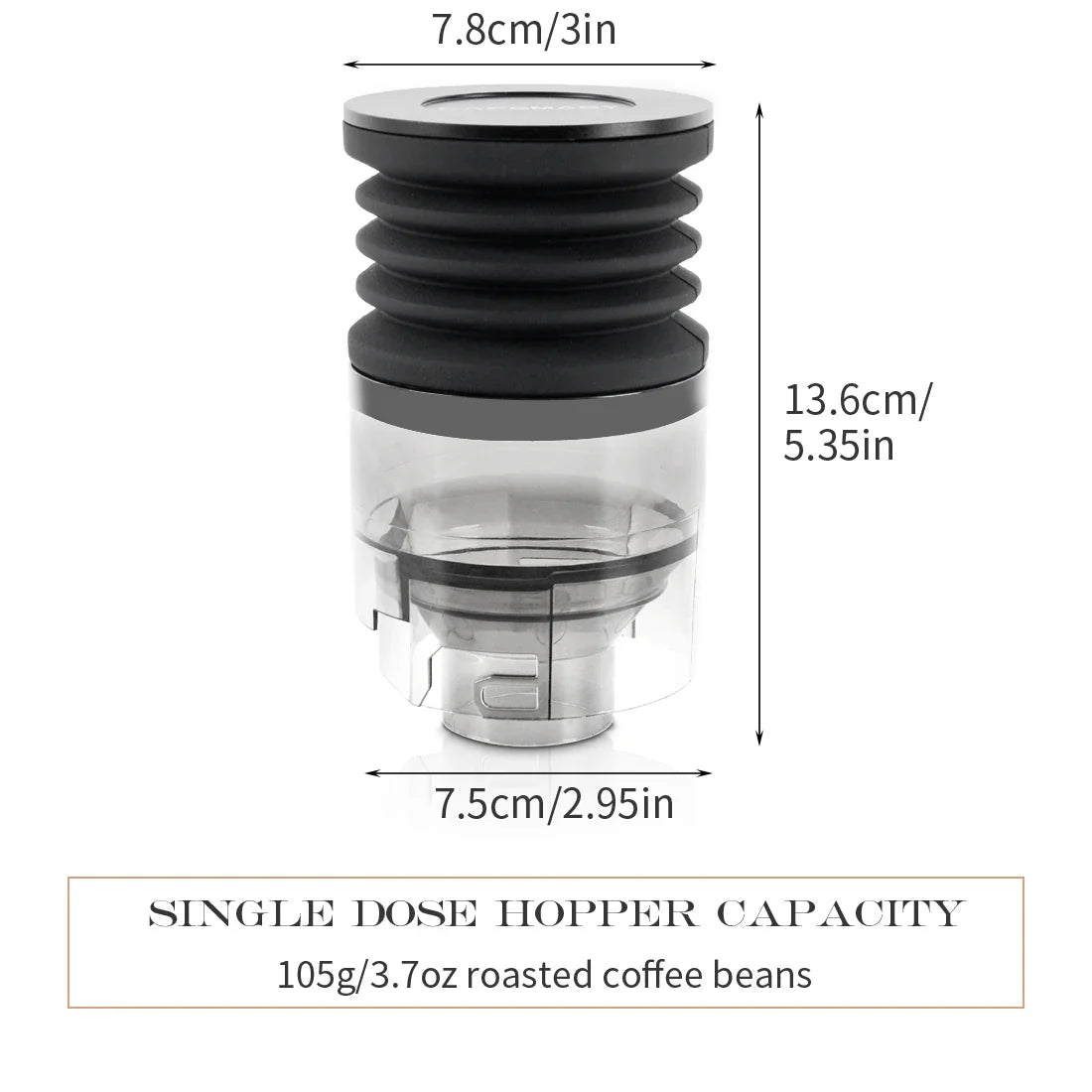 Coffee Beans Grinder Single Dose Hopper/Bellows Coffee Grinder Bean Bin Blowing Cleaning Tools For Eureka Mignon And Helios
