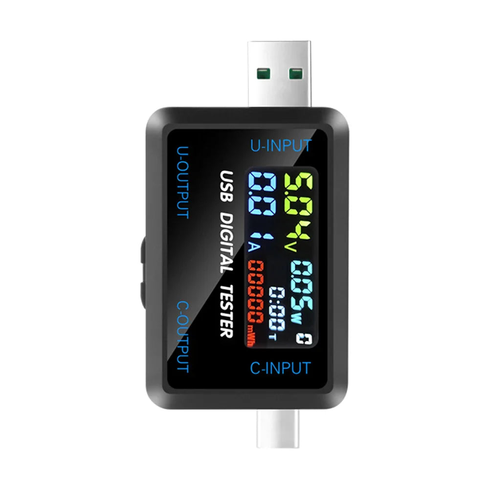 10 in 1 USB Tester DC Digital Voltmeter Amperimetro Current Voltage Meter Volt Ammeter Detector Power Bank Charger Indicator