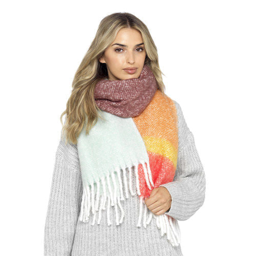 S6 CHECKED SCARF
