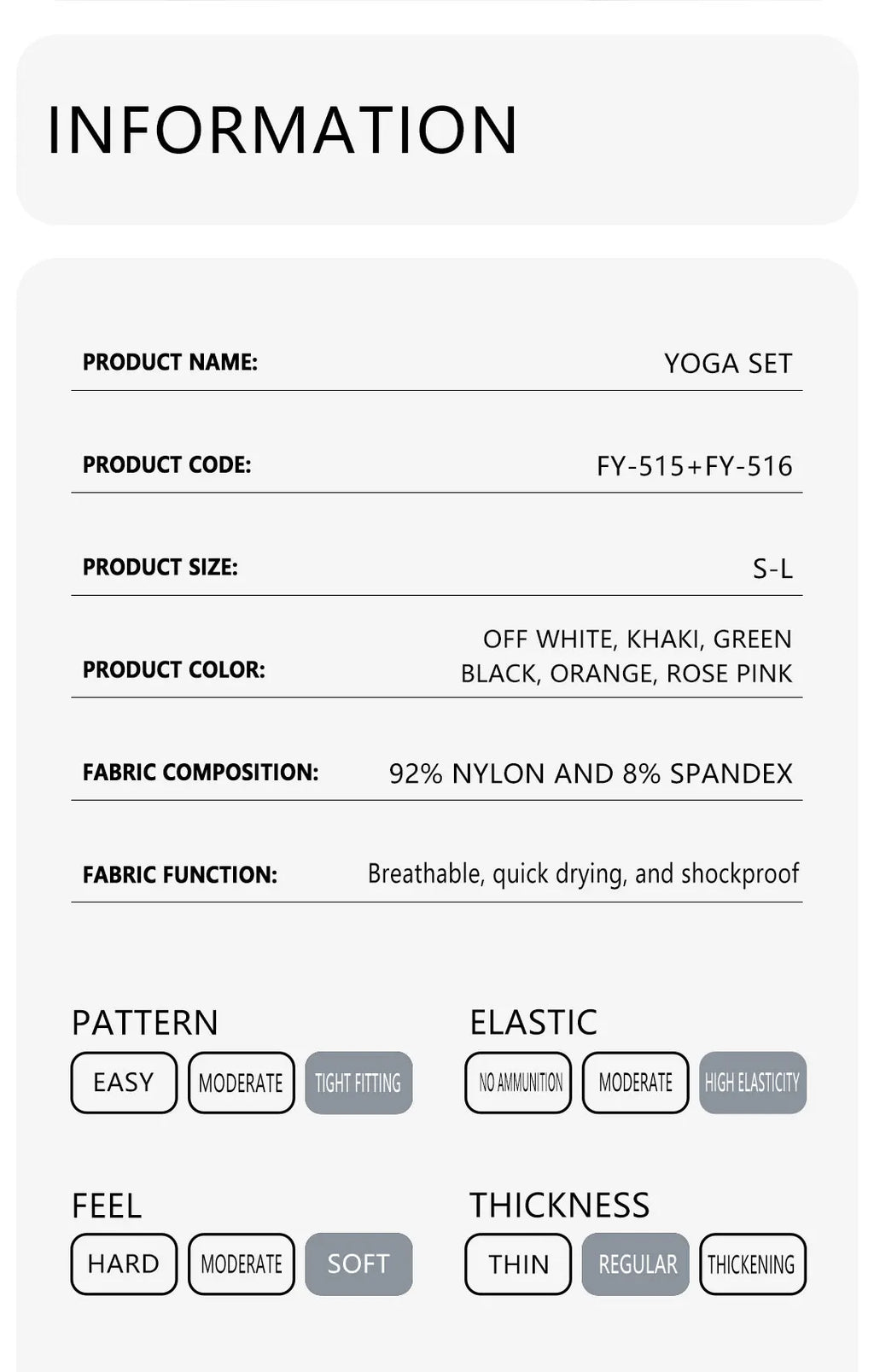 Yoga Clothing Set Women's High Waisted Leggings and Top Two Piece Seamless Fitness Exercise Clothing Fitness Workout Underwear