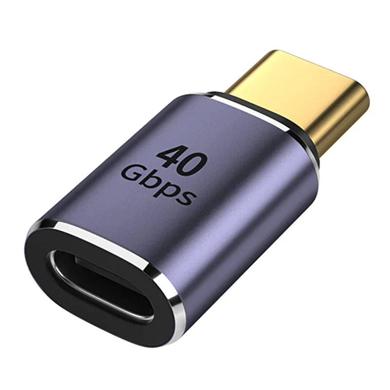 NNBILI USB Type-C Adapter For Macbook 90 Degree Quick Charge Converter Male To Female 100W 5A 40gbps PD Data Transfer 8K60HZ ﻿ ﻿