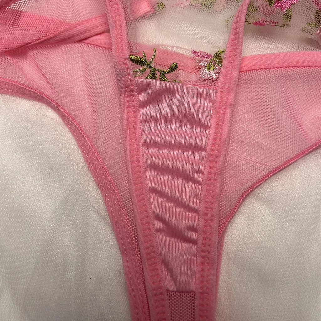 New Hot Erotic Lingerie Women Embroidery Bra Thongs Sets Women's Underwear Sex Sleepwear Pornographic Exotic Set Sexy Costumes