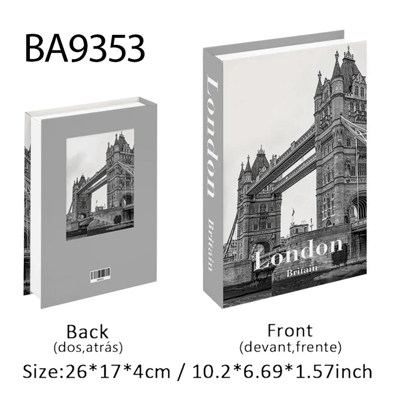 Travel City Decorative Display Books with Hidden Storage – Paris, London, New York, Tokyo & More