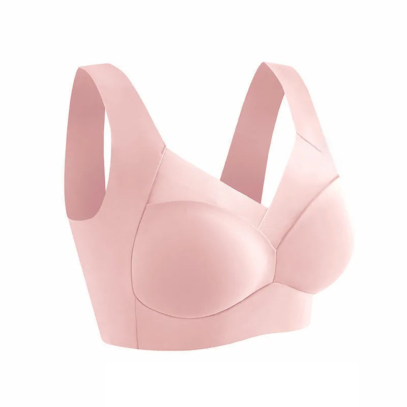 Women Sexy Bra Full Cup Brassiere Female U Back Underwear Lace Splicing Pespective Bralette V Neck Intimates Lingerie Large Size