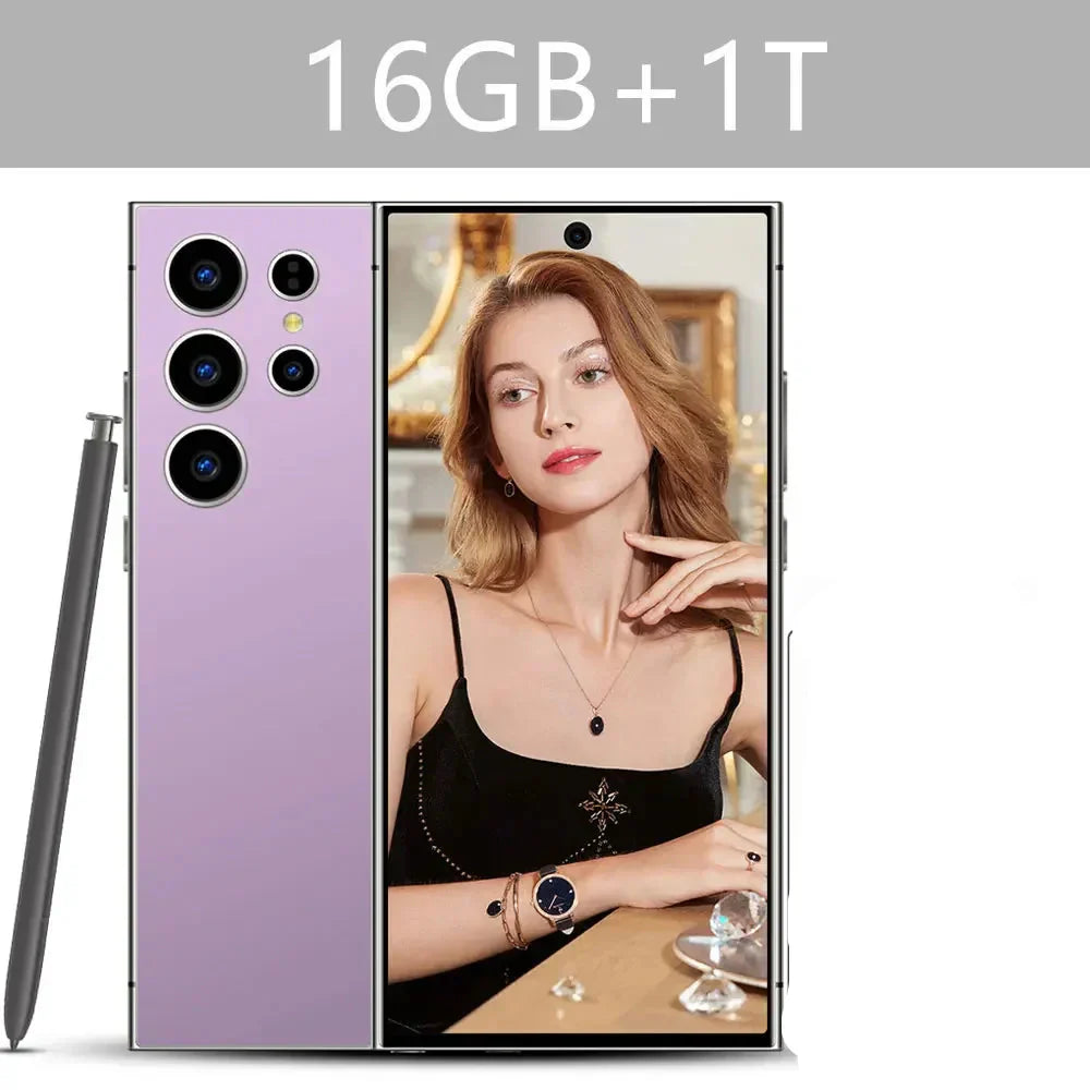 New Android Smartphone 7.3HD 5G Snapdragon 8 Gen 3 Cell phones 7800mAh Mobile