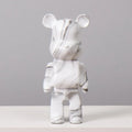 Graffiti Bear Resin Statue Decor | Modern Colourful Bear Ornament 27cm