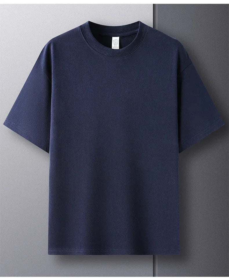 Men’s 100% Cotton Classic T-Shirt – Short Sleeve Crew Neck