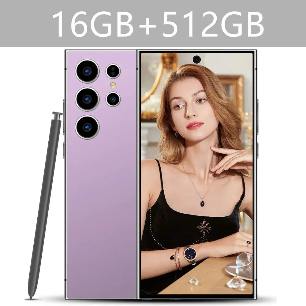 New Android Smartphone 7.3HD 5G Snapdragon 8 Gen 3 Cell phones 7800mAh Mobile