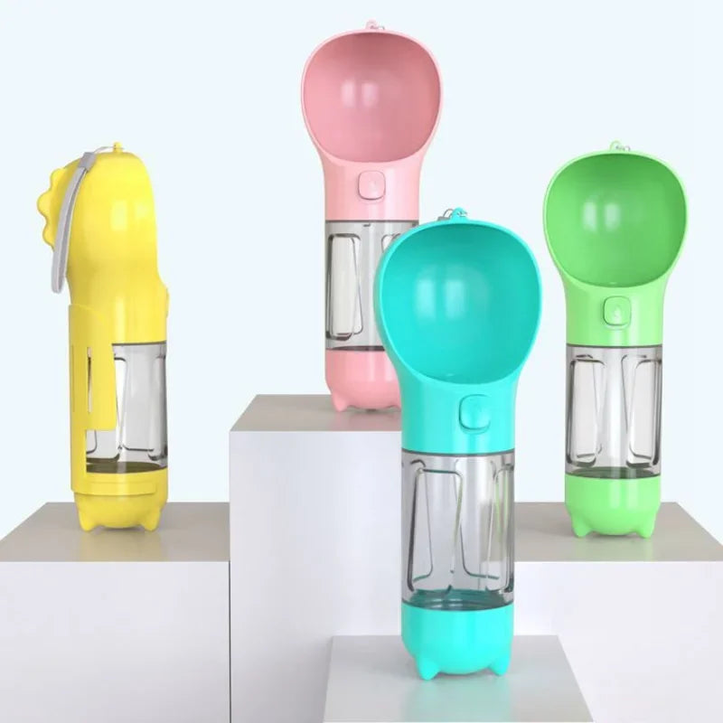 Portable 3 In 1 Dog and Cat Drinking Feeder Bowl Accessories, Dog Water Bottle