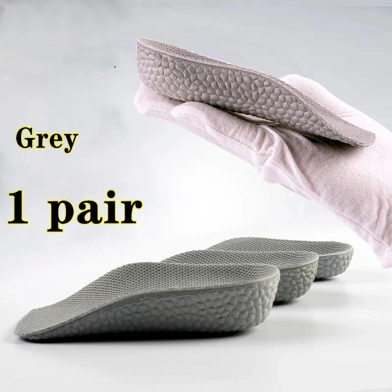 Height Increase Insoles Men Women Shoes Flat Feet Arch Support Orthopedic Insoles Sneakers Heel Lift Memory Foam Soft Shoe Pads