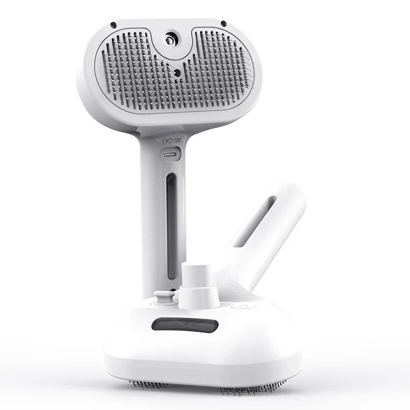 Pet Electric Massage And Hair Straightener Spray Brush