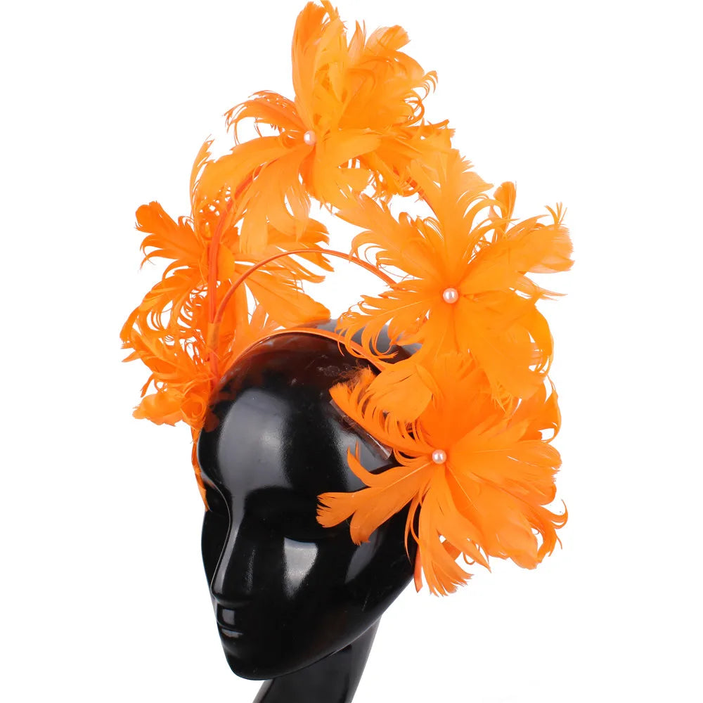 Elegant Women Wedding Hair Fascinator Accessories Headband Bridal Party Show