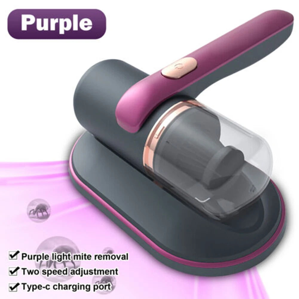 Bed Vacuum Cleaner,Cordless UV Dust Mite,Handheld Robot Cleaning Machine,Home Appliance for Sofas Carpets Fabric Surfaces